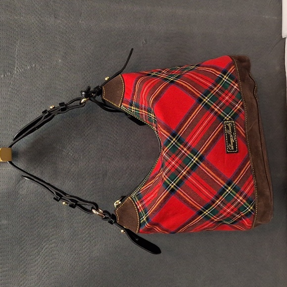 Dooney & Bourke Tartan Erica Women's Shoulder Bag Large - Red (BTART1479RDBL) - Picture 17 of 17